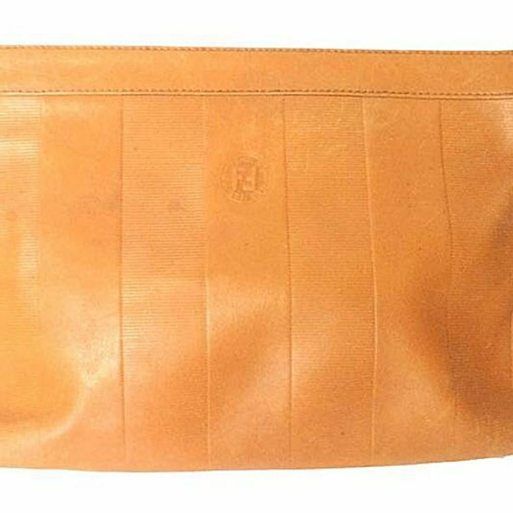 AUTHENTICITÉ 1980s. Vintage Fendi orange brown gen